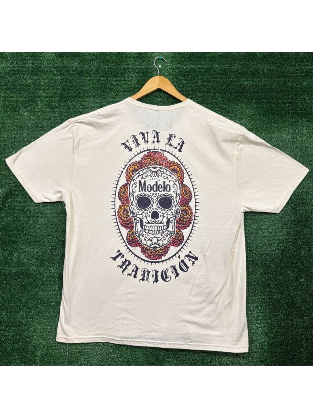 Cerveza Modelo Viva La Tradicion Sugar Skull T-Shirt Size 2X